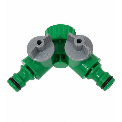 Distribuitor rapid 2 cai furtun gradina 3/4 FE Distribuitor rapid 2 cai furtun gradina 3/4 FE