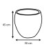 Ghiveci egg mare antracit 50x45cm GRAPHIT Ghiveci egg mare antracit 50x45cm GRAPHIT