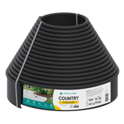 Separator gazon NEGRU H10 cm x L15 m