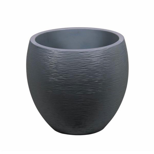 Ghiveci mare egg antracit 50x50x45cm GRAPHIT