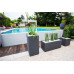 Jardiniera mare dreptunghiulara antracit  99,5x39,5x43,5 cm GRAPHIT