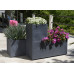 Jardiniera mare dreptunghiulara antracit 99,5x39,5x43,5 cm STONE