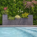 Jardiniera mare dreptunghiulara antracit 99,5x39,5x43,5 cm STONE