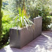 Jardiniera mare dreptunghiulara antracit 99,5x39,5x60 cm STONE