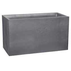 Jardiniera mare dreptunghiulara gri 99,5x39,5x60 cm STONE