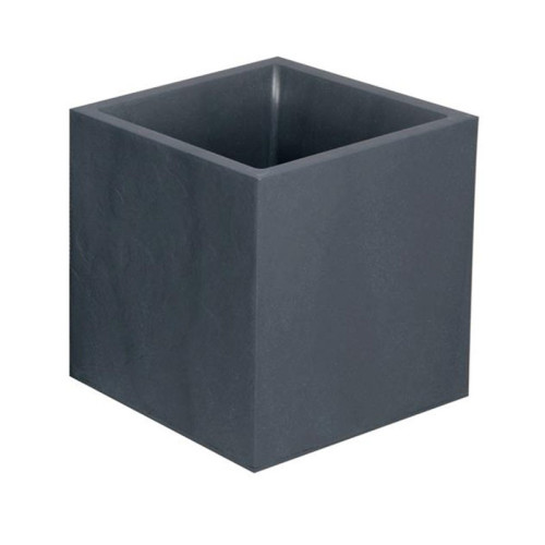 Jardiniera mare patrata antracit 39,5x39,5x43,5 cm STONE