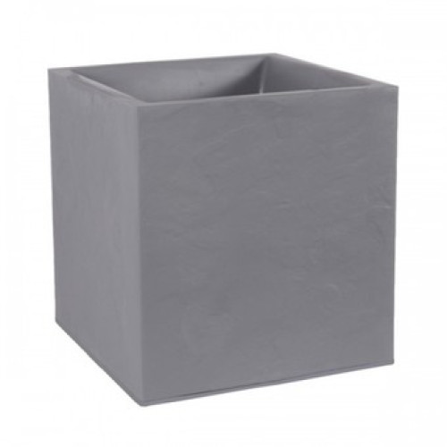 Jardiniera mare patrata gri 39,5x39,5x43,5 cm STONE