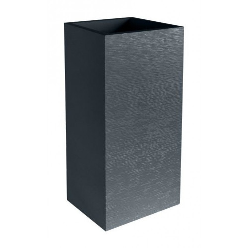 Jardiniera mare patrata inalta antracit 39,5x39,5x80 cm GRAPHIT