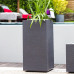 Jardiniera mare patrata inalta antracit 39,5x39,5x80 cm GRAPHIT