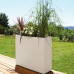 Jardiniera mare dreptunghiulara alba 99,5x29,5x78,5 cm GRAPHIT Jardiniera mare dreptunghiulara alba 99,5x29,5x78,5 cm GRAPHIT